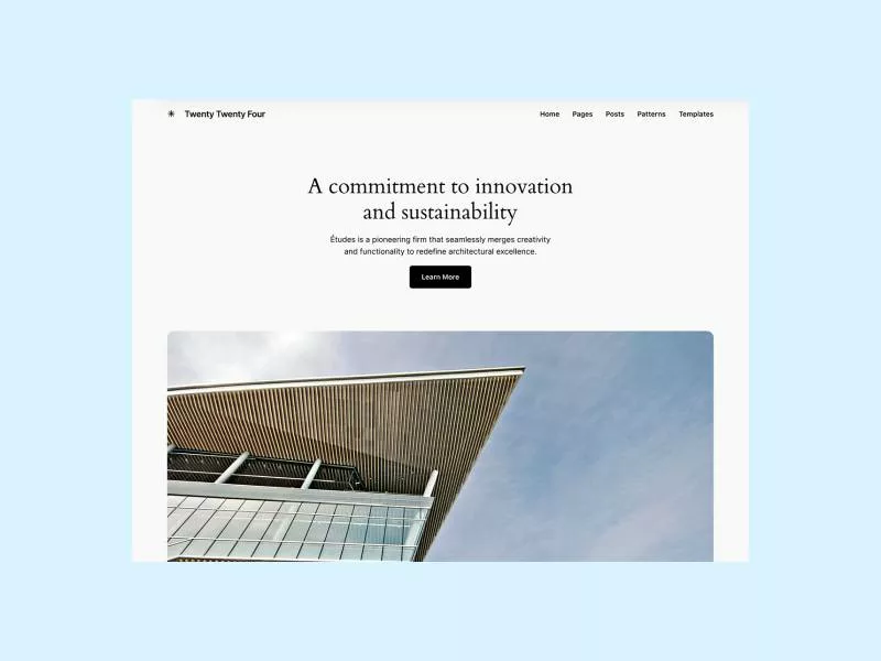 Twenty Twenty-Four : Le nouveau thème WordPress minimaliste et polyvalent par défaut